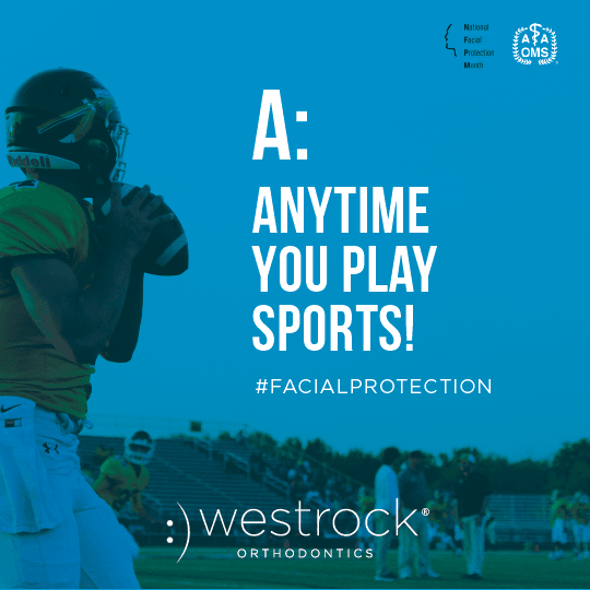 any time you play sports you should wear mouth protection